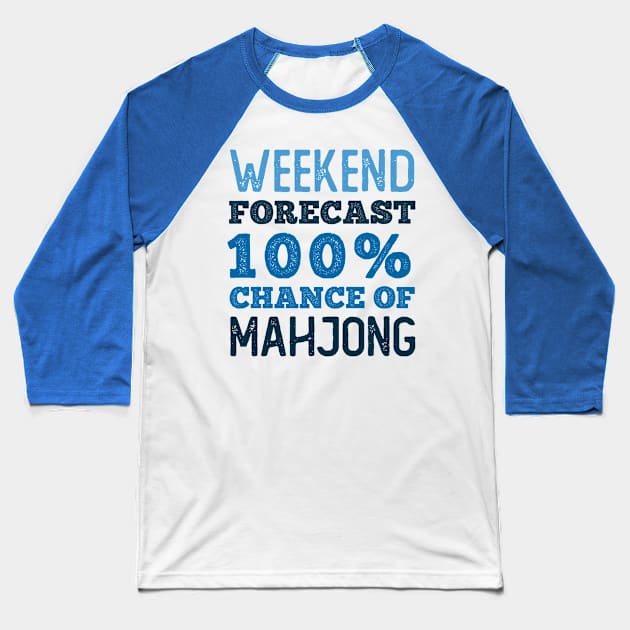 Chance of Mahjong 100 Percen Baseball T-Shirt by neodhlamini